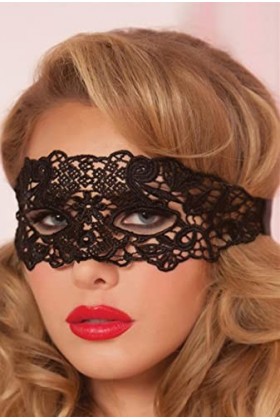 PUYYDS Lingerie Sexy Femmes Chaudes vêtements Exotiques Dentelle Creuse Masque pour Les Yeux Accessoires Noir Rouge discothèq