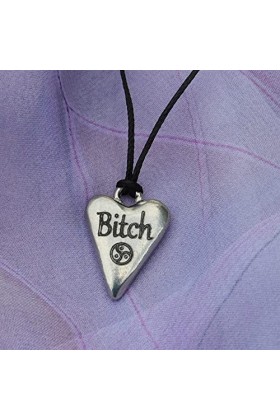 Les Etains de Jumilhac Pendentif BDSM Bitch Chienne , Fabrication Artisanale Française, en Etain