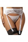Yummy Bee - Porte-Jarretelles en Dentelle Mince Lingerie Grande Taille 36-56 Blanc, 44 
