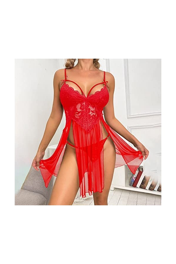 String pour femme - Lingerie sexy - Sous-vêtements pour femme - Sous-vêtements de qualité supérieure - Chemises de nuit - Hip
