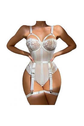 Nuisette Sexy Femme Sensuelle Lenceria Extreme Sexy Dessous New Luxury Sexs Noir Couleur Femmes Sexy Jarretière Lingerie Sexe