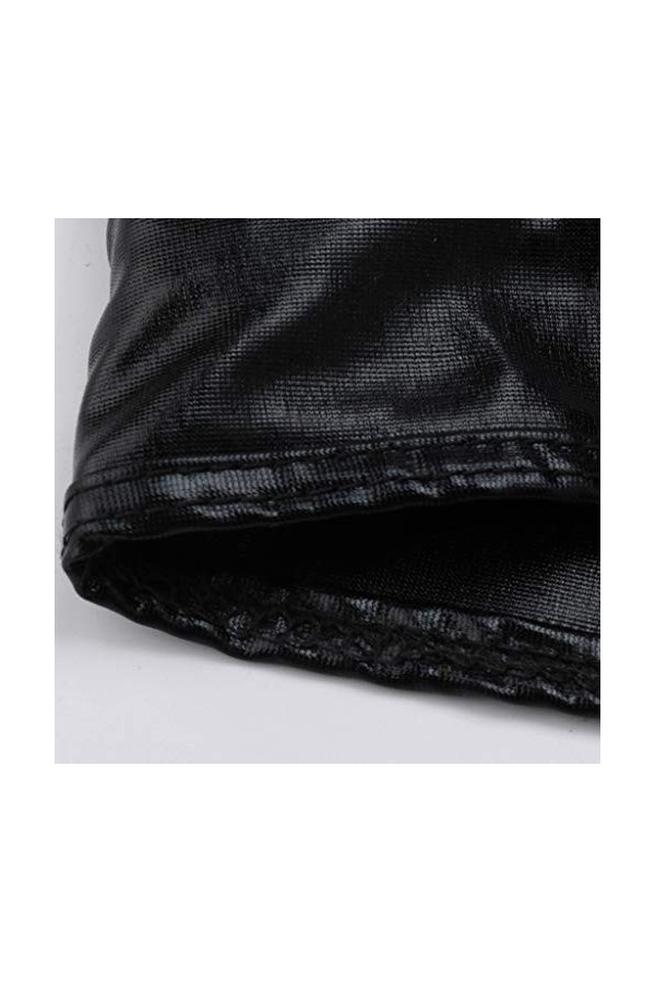 Lingerie Femme Sexy Ensemble Homme Sexy Hot y22k Bar Bodysuit élastique Entrejambe Clubwear Open Zipper Lingerie Cuir Leotard