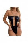 Youyu77 Lingerie Sexy Nylon Ultra Thin Sexy Fashion Mesh See Through Strap Sexy Lingerie Jumpsuit Lingerie Sexy Cosplay Blac