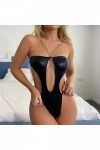 Youyu77 Lingerie Sexy Nylon Ultra Thin Sexy Fashion Mesh See Through Strap Sexy Lingerie Jumpsuit Lingerie Sexy Cosplay Blac