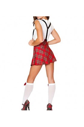 365-Shopping Femme Uniforme Ecoli¨¨re D¨¦guisement Halloween Cosplay Costume Jeu de R?Le Ensembles de Lingerie Chemise Mini J