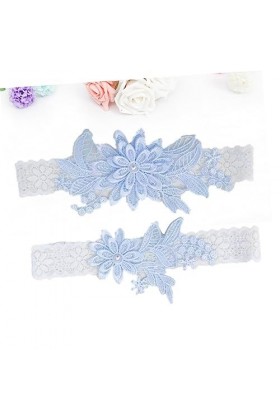 Abaodam 2 Pièces Mariage Mariée Jambe Dentelle Bande De Jambe De Mariage Bande De Jambe Mariée Perle Jarretelles De Mariée po