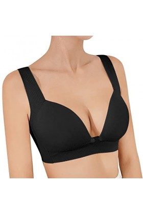 HANXIULIN Soutien-gorge rembourré élégant avec bonnets en dentelle florale - Soutien-gorge de sport push-up - Soutien-gorge s