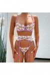 Lingerie Femme Sexy Ensemble Homme Sexy Hot y*2*k Femmes à la Mode Sexy Dentelle Fleur Sexy Lingeriet serré Sexy sous-vêtemen