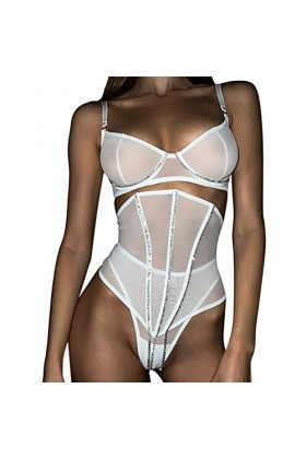 Lingerie Femme Sexy Ensemble Homme Sexy Hot y20.k Sous-vêtements amusants pour femmes Sexy dentelle maille respirante chaîne 