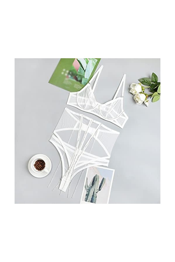 Lingerie Femme Sexy Ensemble Homme Sexy Hot y2*k sous-vêtements Amusants pour Femmes Sexy Dentelle Maille Respirante chaîne d