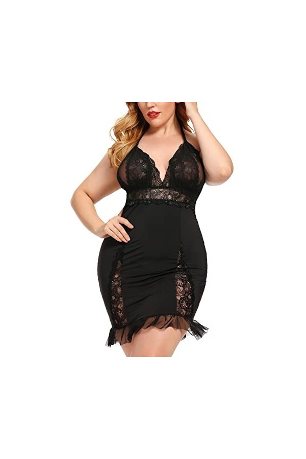 Lingerie Femme Sexy Ensemble Homme Sexy Hot y*2*k Femmes Plus Size Sexy Backless Sling Lace Dress Chemise de Nuit Lingerie Ra