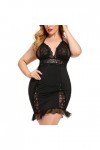 Lingerie Femme Sexy Ensemble Homme Sexy Hot y*2*k Femmes Plus Size Sexy Backless Sling Lace Dress Chemise de Nuit Lingerie Ra
