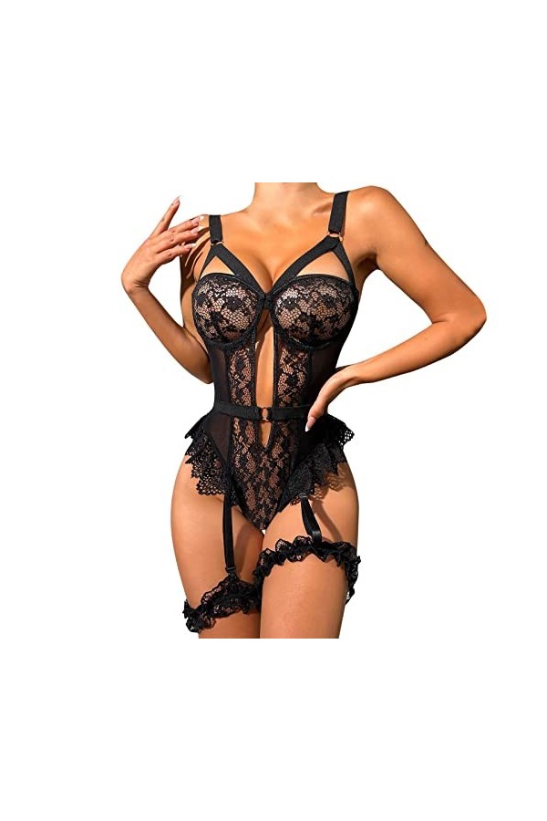 Lingerie Femme Sexy Ensemble Homme Sexy Hot y2*k sous-vêtements Sexy en Dentelle pour Femmes Costume Combinaison Sexy Combina
