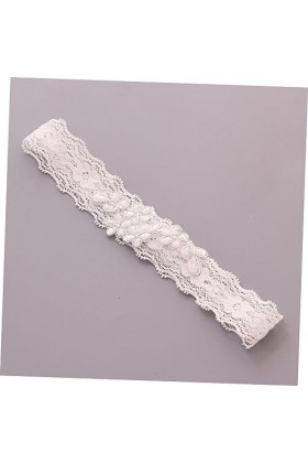 jojofuny 2 Paires Jarretière en Dentelle De Mariée Anneau De Cuisse Élastique Jarretières De Mariage Jarretière De Mariée Jar