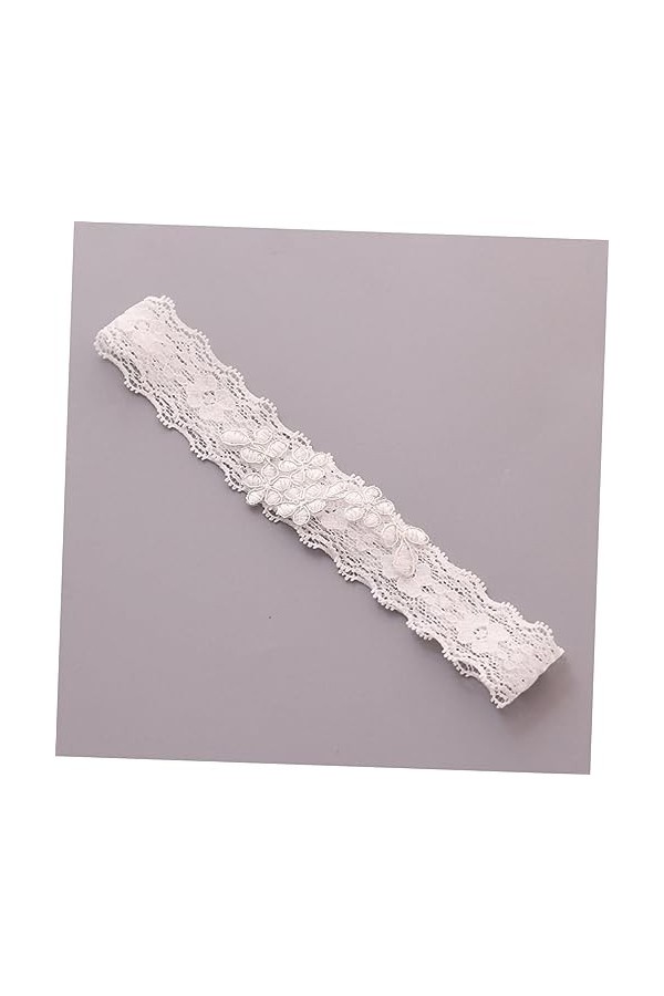 jojofuny 2 Paires Jarretière en Dentelle De Mariée Anneau De Cuisse Élastique Jarretières De Mariage Jarretière De Mariée Jar