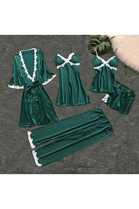 Ncenglings Nuisette Short Cou jarretière Dentelle 5 pièces Body Lingerie Femmes Robes sous-vêtements Sexy Ensemble Deep-V vêt