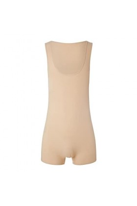 CreoQIJI String sexy pour homme - En nylon côtelé - Sexy - Bikini, beige, M