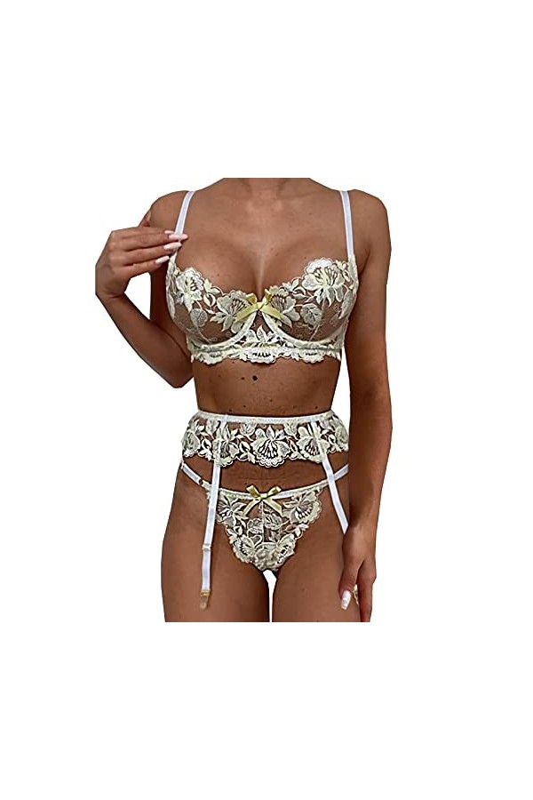 Ensemble Soutien Gorge Et String Dentelle Vêtements De NuitCulotte Lingerie Soutien Ensembles Transparent SoutiensLingerie Ro