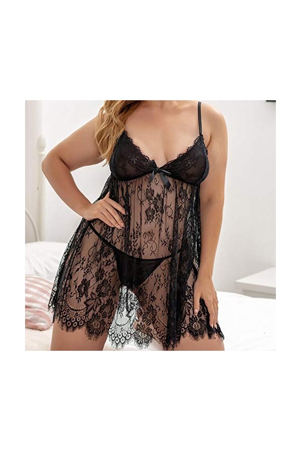 Femme sous-Vêtement Ajustable Coquine Dos Nu Chaud Cosplay Femme Combinaison Dessous Sexy Lingerie Dentelle Pyjama Femme Sexy