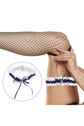 Abaodam Jarretière Jambe Anneau Femmes Jarretière Ceinture De Mariage Strass Jarretière Bleu Jarretières De Mariage Cristal P