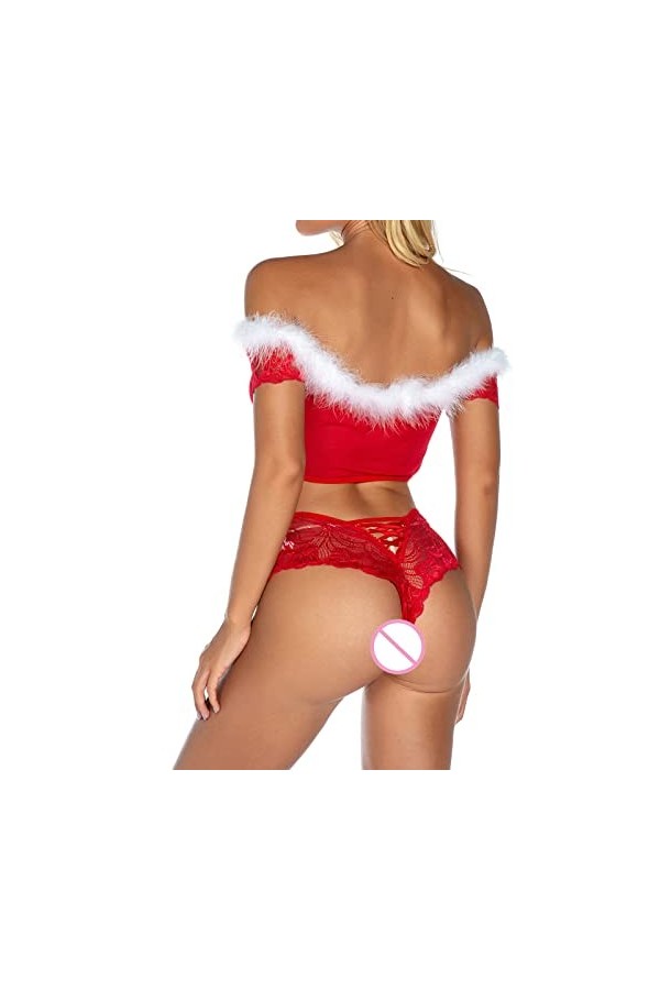 Générique Ensemble de Lingerie Sexy en Dentelle pour Femme Soutien Gorge et Culotte Ensemble de sous Vêtements Érotiques Dess