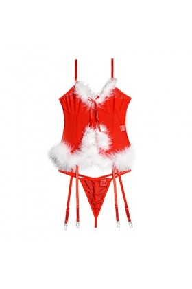 Générique Robe de Noël Femme Sexy Lingerie Coquine Combinaison Femme Sexy Lingerie Femme Classe Costumes Sexy Femme Body Sexy