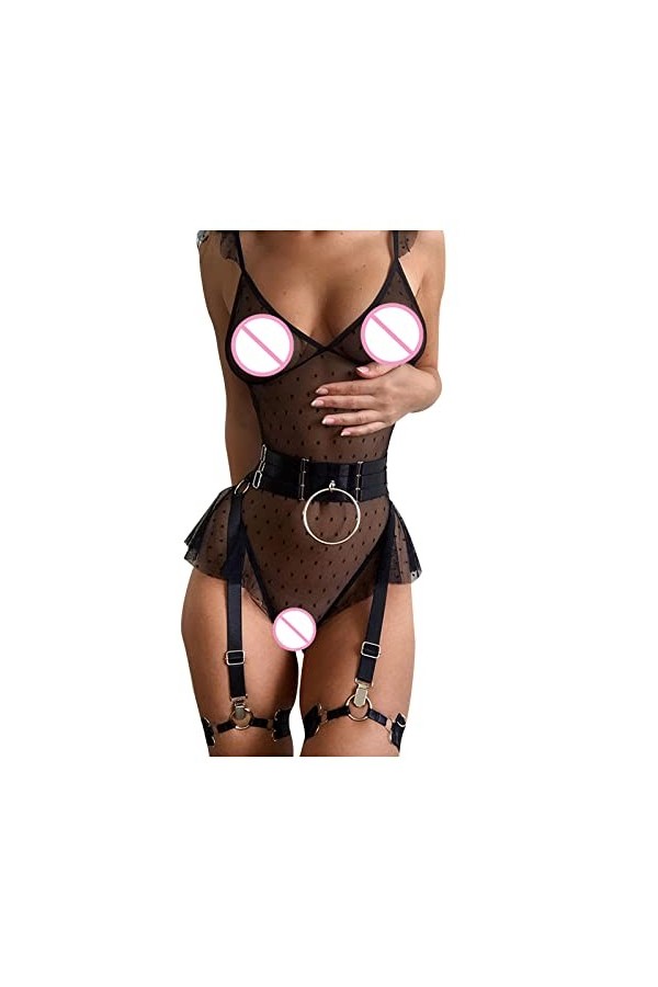 Lingerie Femme Sexy Ensemble Homme Sexy Hot y*2*k Femmes Sexy Lingerie Camisole Dentelle Combinaison Transparente Dentelle Co