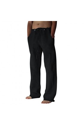 CUTeFiorino Vêtements de fitness pour homme, décontracté, quotidien, pantalon fixe pleine longueur avec poche moyenne et cord