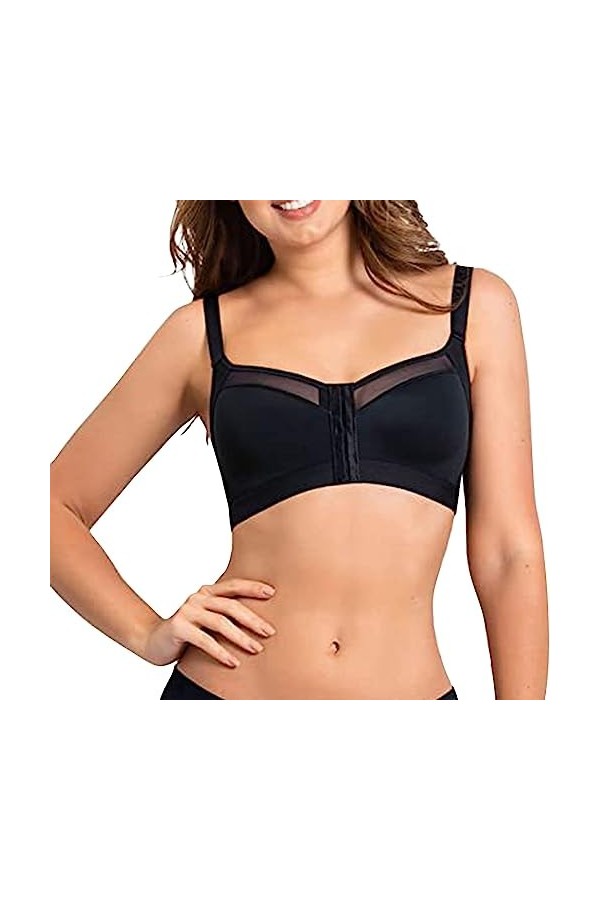 HANXIULIN Soutien-gorge grande taille sans armatures - Soutien-gorge push-up doux - Dos nageur - Sous-vêtements pour femmes -