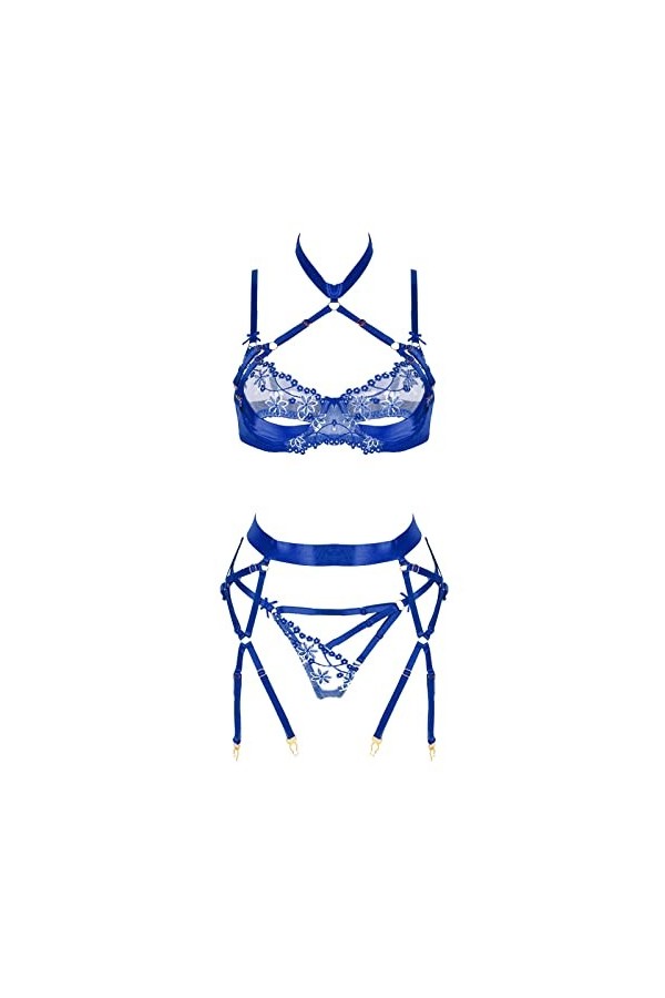 sous Vetements Femme Lingerie Pas Cher Lenceria Extreme Sexy Dessous New Luxury Sexs Noir Couleur Femmes Sexy Jarretière Ling