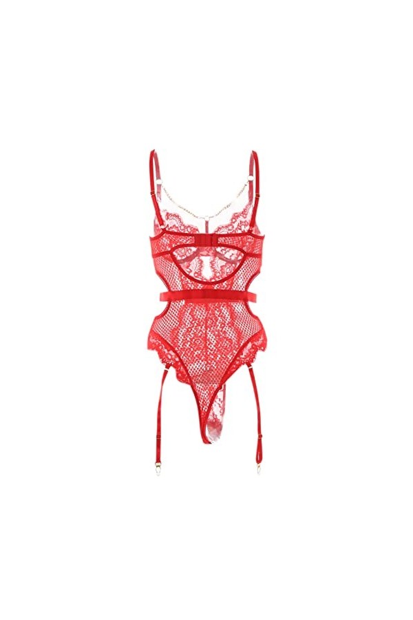 Lingerie Femme Sexy Ensemble Homme Sexy Hot y28.k Femmes Matures Sexy Lingerie Sexy Corset Rouge Noir pour Choix Hot Lace Ted