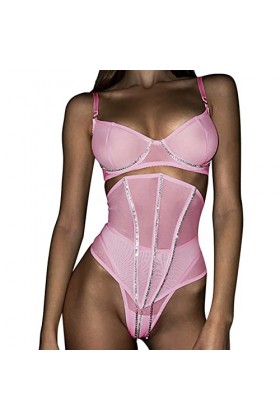 Lingerie Femme Sexy Ensemble Homme Sexy Hot y20.k sous-vêtements Amusants pour Femmes Sexy Dentelle Maille Respirante chaîne 