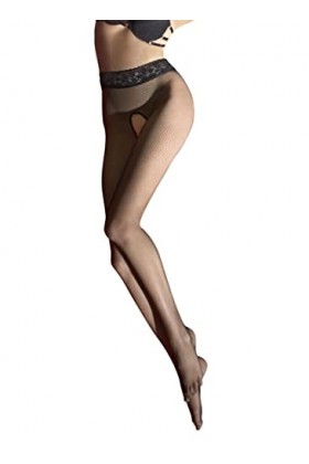 MARILYN H08 Collants, Black, S-M Womens