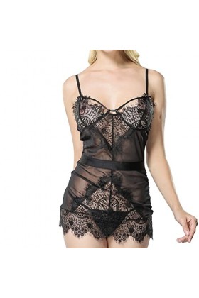 MODSGUE Tenue sexy pour femme - Body séduisant - Lingerie sexy - Rétro - Dentelle - Cosplay - Vêtements de nuit Hipsters