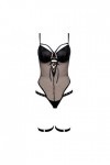 liaddkv Lingerie sexy en dentelle pour femme - Dos ouvert, Noir , M