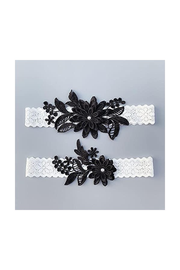 Jarretière de mariée en dentelle bleue, jarretière de mariage en dentelle, jarretière élégante, cadeau de fête prénuptiale, a