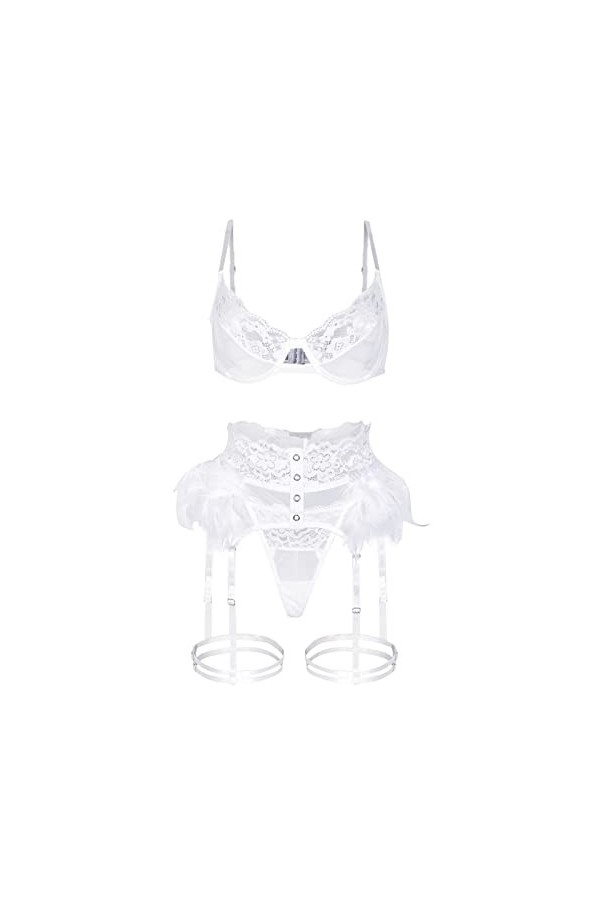 Lingerie Femme Sexy Ensemble Homme Sexy Hot y2*k Femmes Push Up Soutien-Gorge Et Culotte Lingerie Ensemble Dentelle Teddy Str