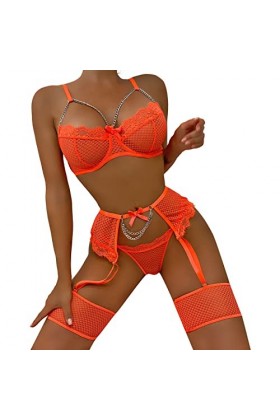 Lingerie Femme Sexy Ensemble Homme Sexy Hot y23k Femmes Lady Sexy Bouton en Métal Lingerie Ensemble Taille Haute Vêtements De