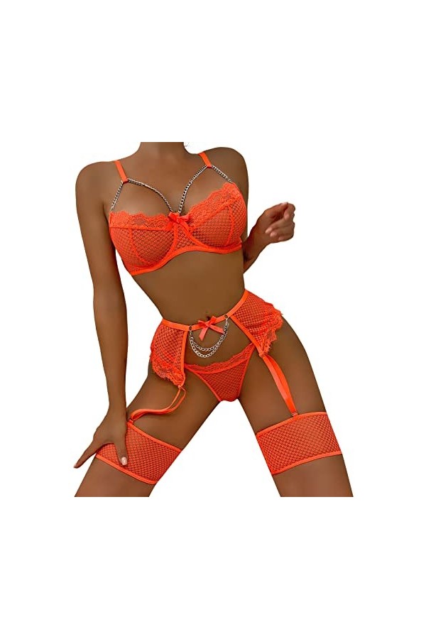 Lingerie Femme Sexy Ensemble Homme Sexy Hot y23k Femmes Lady Sexy Bouton en Métal Lingerie Ensemble Taille Haute Vêtements De