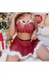 Générique Ensemble de Lingerie Sexy en Dentelle pour Femme Soutien Gorge et Culotte Ensemble de sous Vêtements Érotiques Body