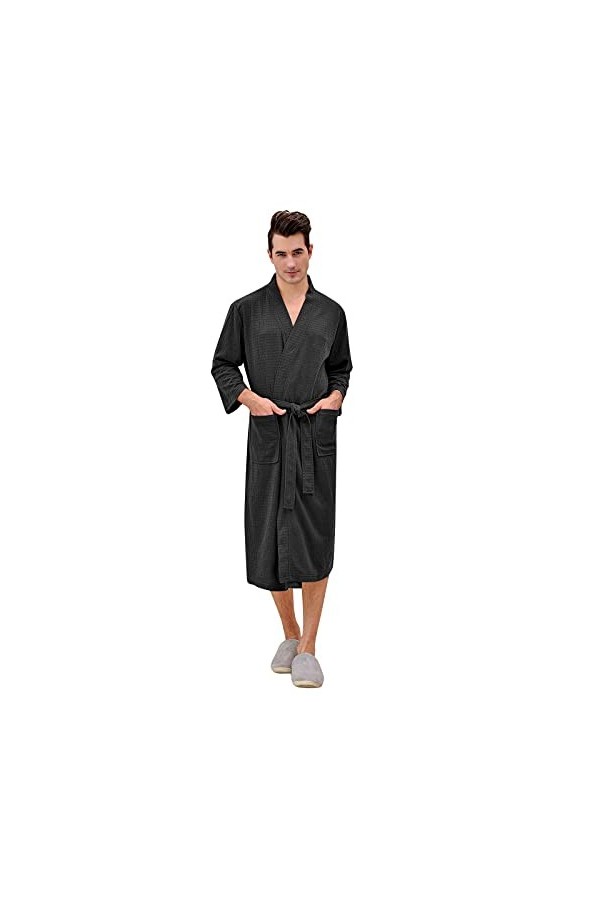 Sous-vêtements sexy en latex - Long cardigan - Pour hôtel - Pour la maison - Peignoir de bain - Chemise de nuit - Lingerie - 