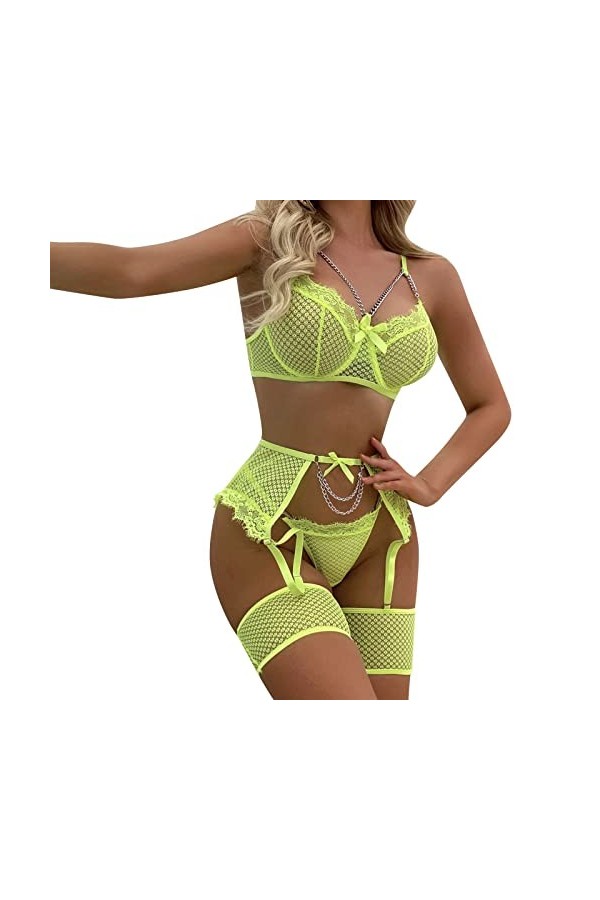 Lingerie Femme Sexy Ensemble Homme Sexy Hot y2*k Femmes Lady Sexy Bouton en Métal Lingerie Ensemble Taille Haute Vêtements De
