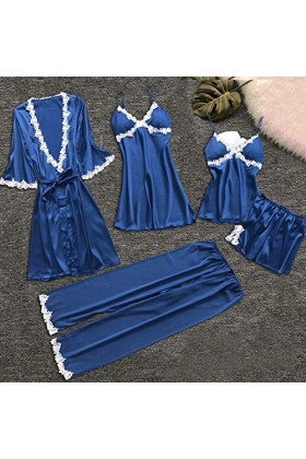 Ncenglings Nuisette Short Cou jarretière Dentelle 5 pièces Body Lingerie Femmes Robes sous-vêtements Sexy Ensemble Deep-V vêt