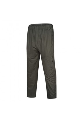 Pantalon noir pour homme - Solide - Pour lété - Style décontracté - Avec poches, Vert armée., XXL
