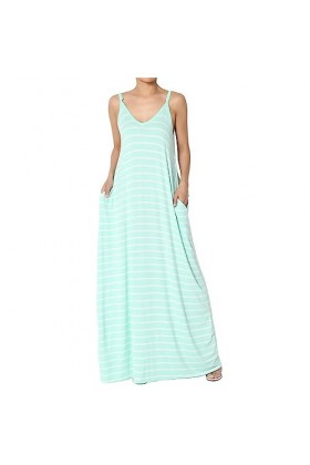 Mesdames Printemps et été imprimé Sexy col Rond Fronde Longue Robe Costume Chic Mint Green-A, XXXL 