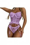 Kwatieh Nuisette Sexy Femme éRotique - Sexy Femme Club String Sexy Saint Valentin Nuisette Babydoll Lingerie Femme Pas Cher L