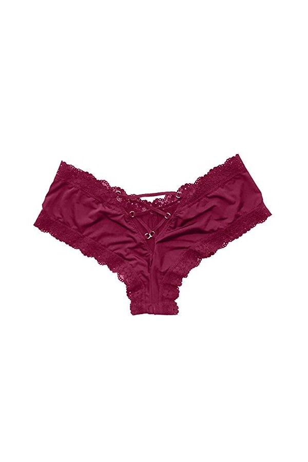 Culottes Femme Dentelle sous-Vetements Ouvert String Sexy Panties Chic Pas Cher Confortable Transparente Taille Hot Thong Ero