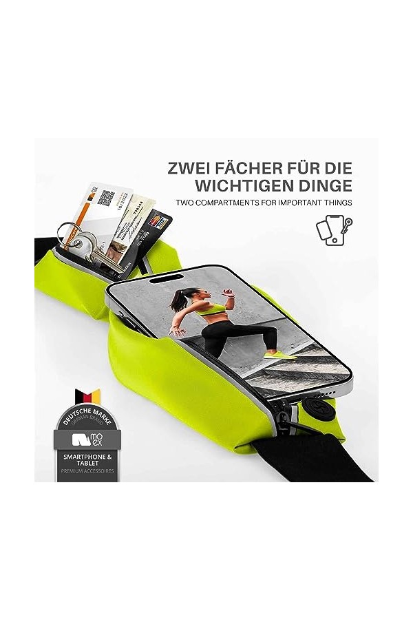 Easy Bag Doro 8100 / Doro 8100 Plus, Jaune fluo 2p , Sportif