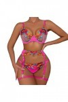 Lingerie Femme Sexy Ensemble Homme Sexy Hot y27k sous-vêtements Amusants pour Femmes Sexy Dentelle Grande Fleur Amusant Voir 