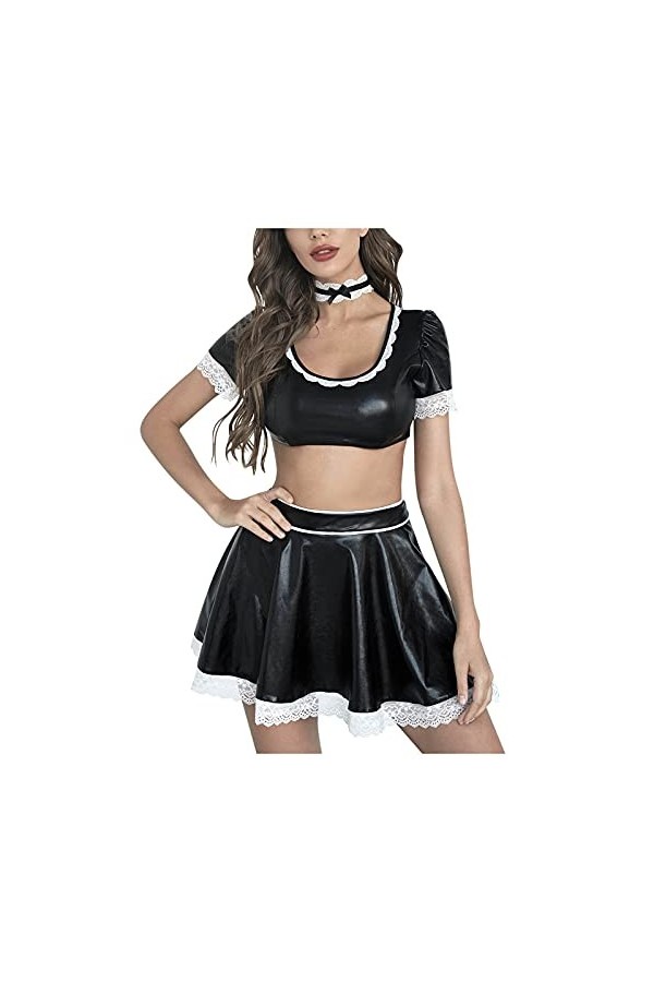 Lingerie Femme Sexy Ensemble Homme Sexy Hot y.2k Cuir Sexy Taille Mesh Plus Bodysuit Sleepwear Femmes Lingerie sous-vêtements